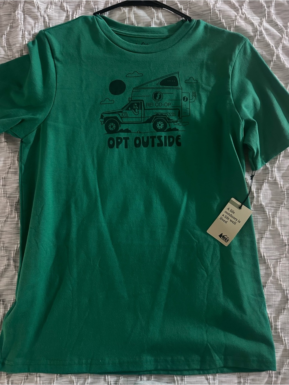 REI Green Kids Short-Sleeve 'Opt Outside' Graphic Tee